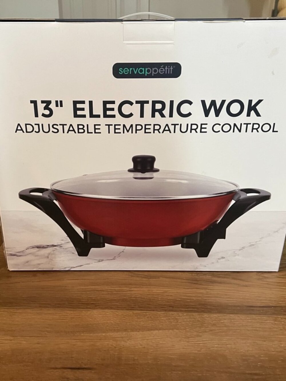 Servappétit 13” Electric Wok Adjustable Temperature Control